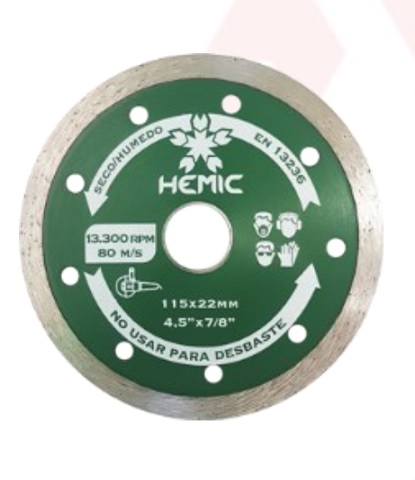 DISCOS DIAMANTADOS BORDE CONTINUO 4 1/2