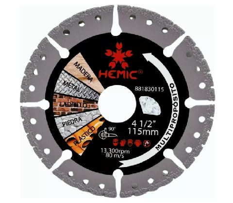 DISCO DIAMANTADO MULTIPROPOSITO 4.1/2