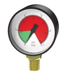 INDICADOR DE SATURACION ROJO Y VERDE DIAL 40MM CONEXION 1-8 MRB 04.006.00152