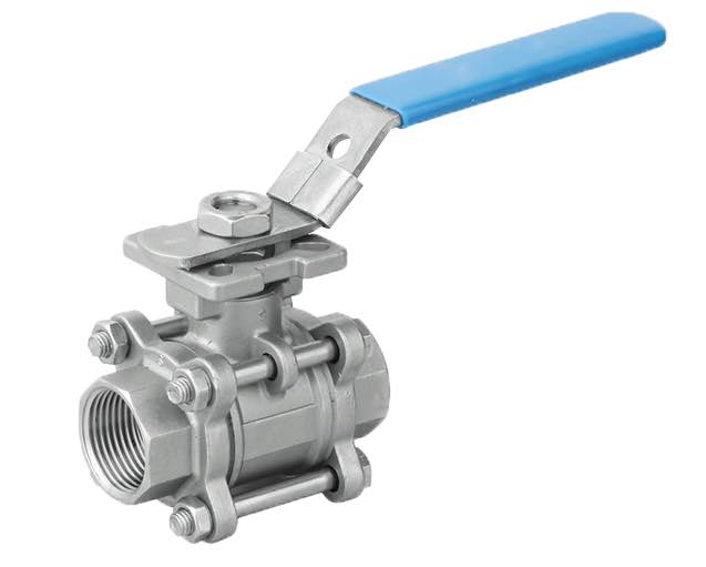 VALVULA BOLA 3PC 2000 WOG NPT 316/RPTFE 2 INCH ISO 5211