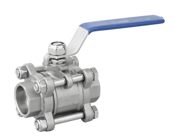 VALVULA BOLA 3PC 2000 WOG SW 316/RPTFE 1 INCH ISO 5211